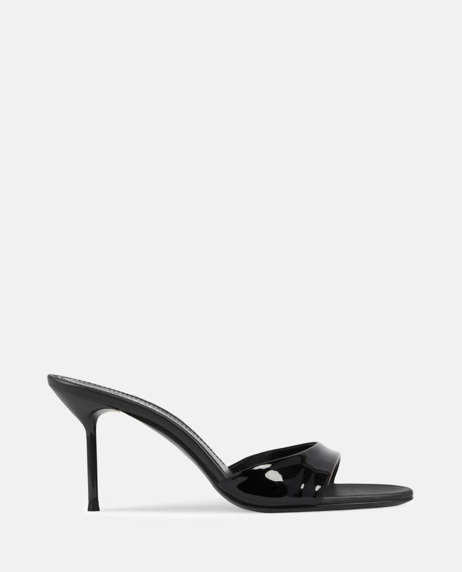 Black Slip On Heels 1