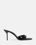 Black Slip On Heels 1