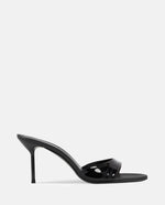 Black Slip On Heels 1