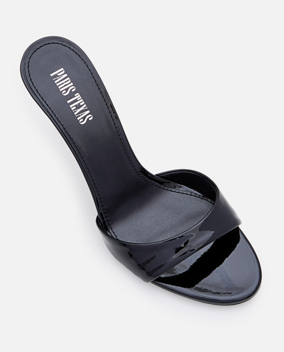 Black Slip On Heels 4