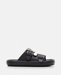 Black Leather Sandals 1