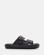 Black Leather Sandals 1