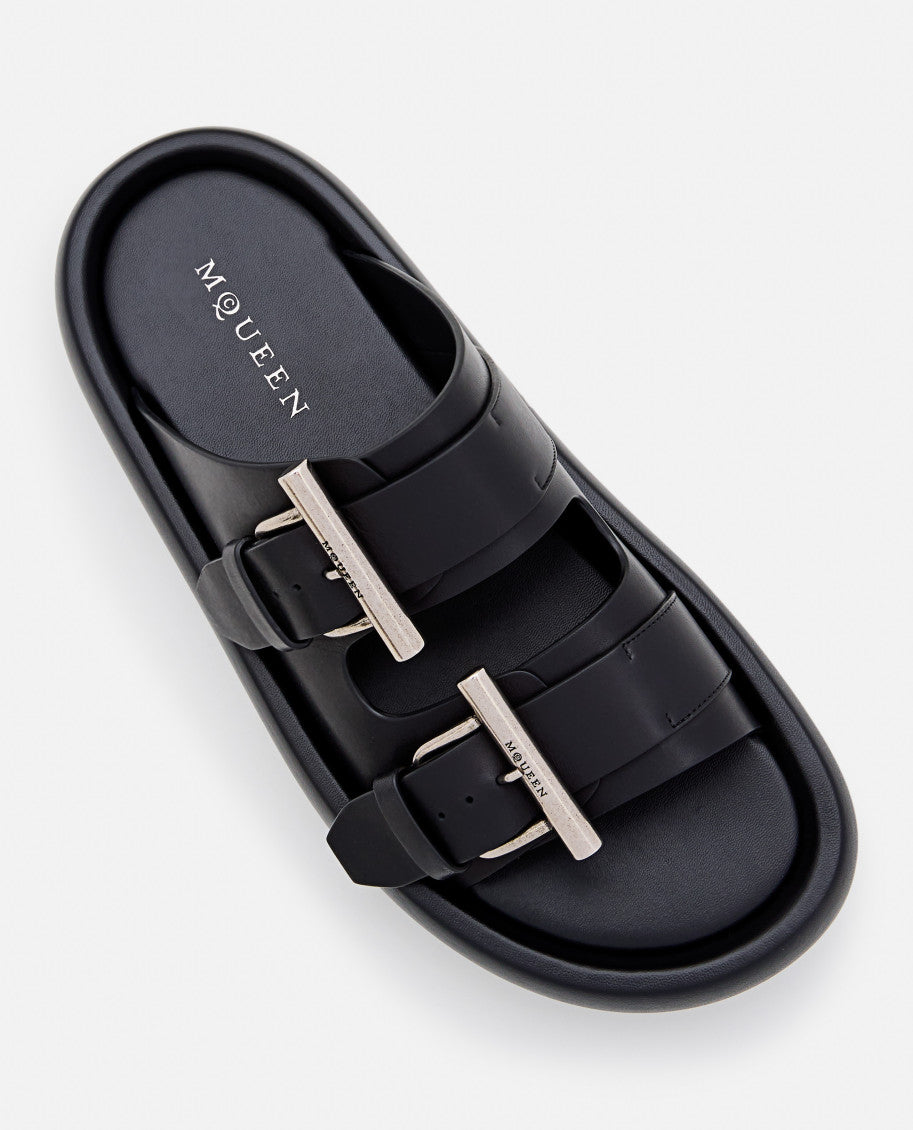 Black Leather Sandals 4