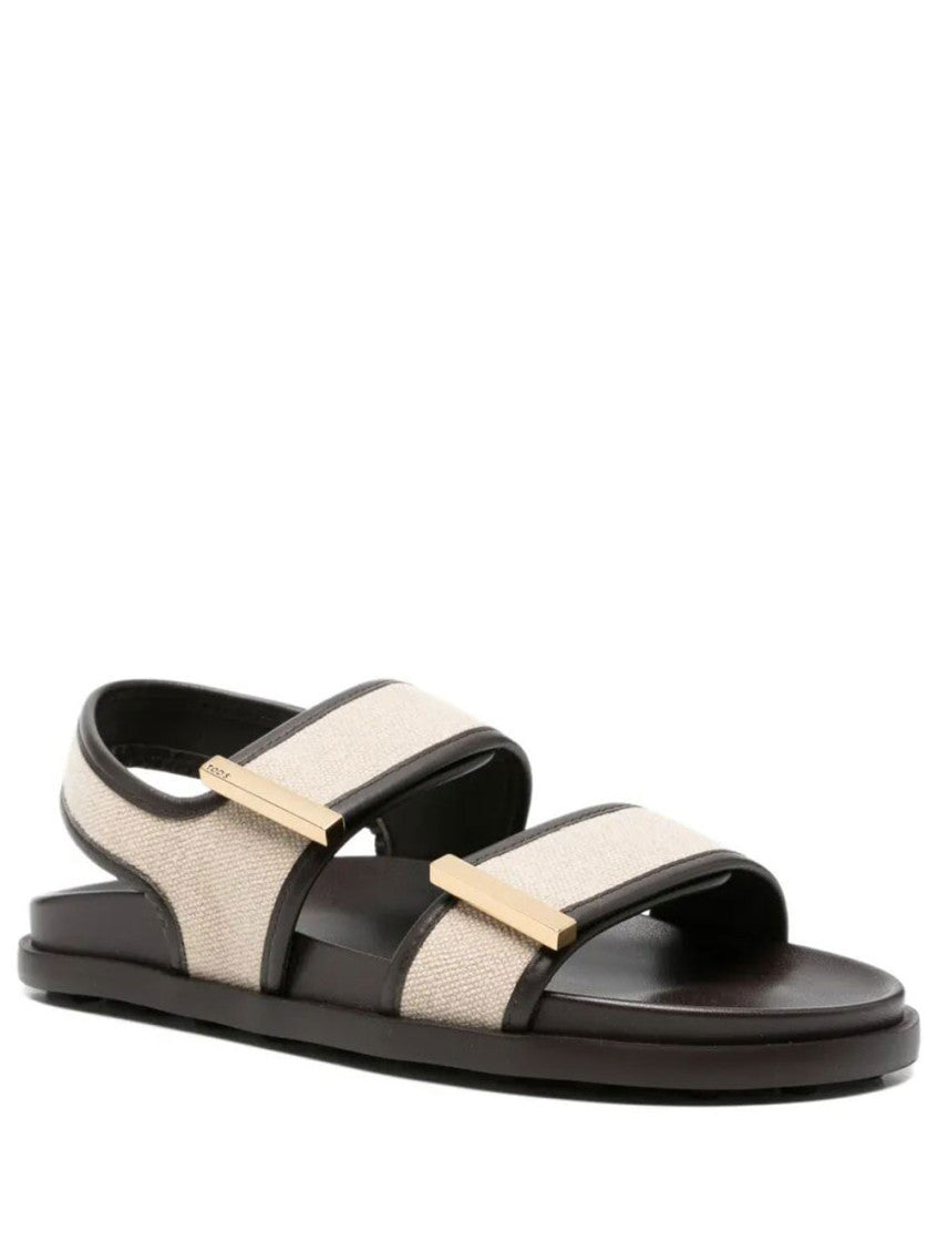 BlackWhite Slingback Sandals 2