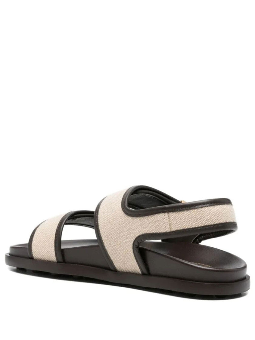 BlackWhite Slingback Sandals 3