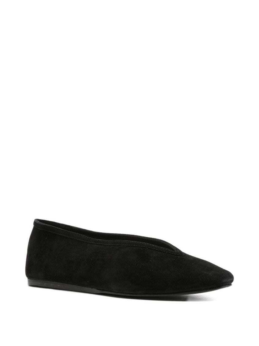 Black Suede Ballet Flats 2