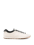 Beige Leather Sneakers 1