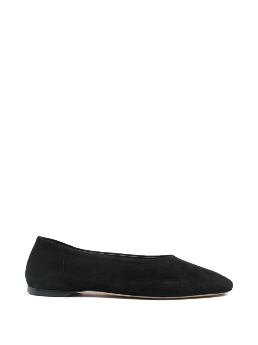 Black Suede Ballet Flats 1