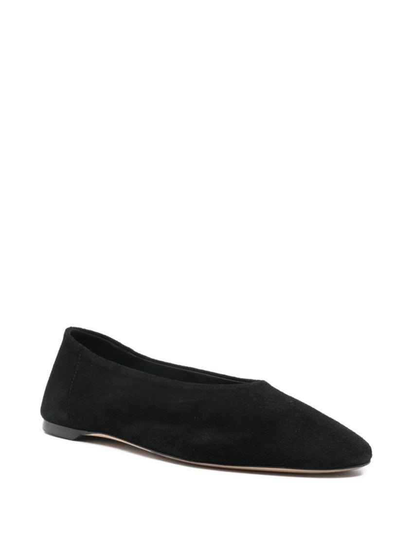 Black Suede Ballet Flats 2