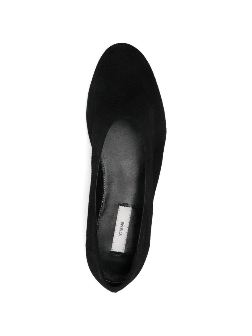 Black Suede Ballet Flats 3