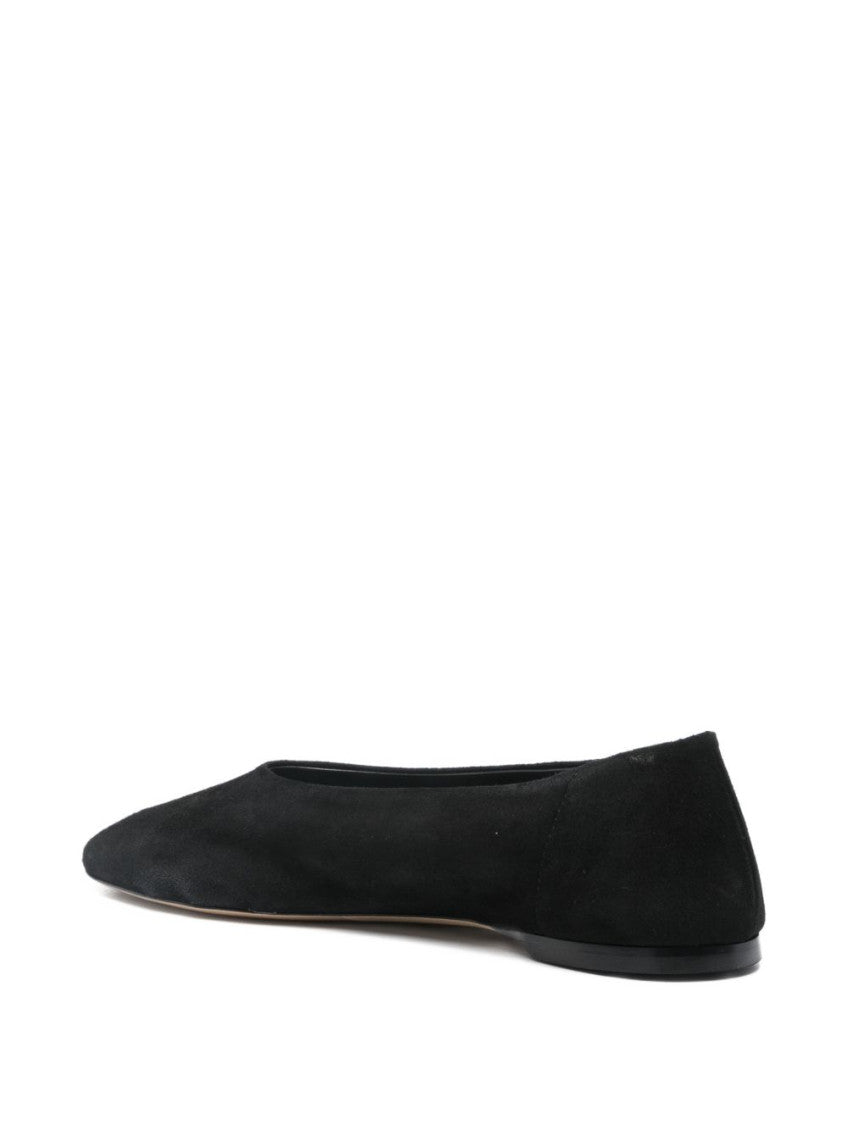Black Suede Ballet Flats 4