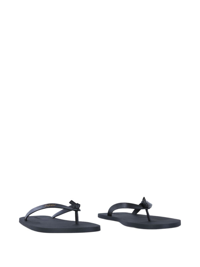 Black Logo Slippers 2