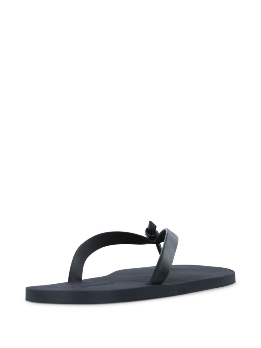 Black Logo Slippers 4