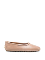 Pink Leather Ballet Flats 1
