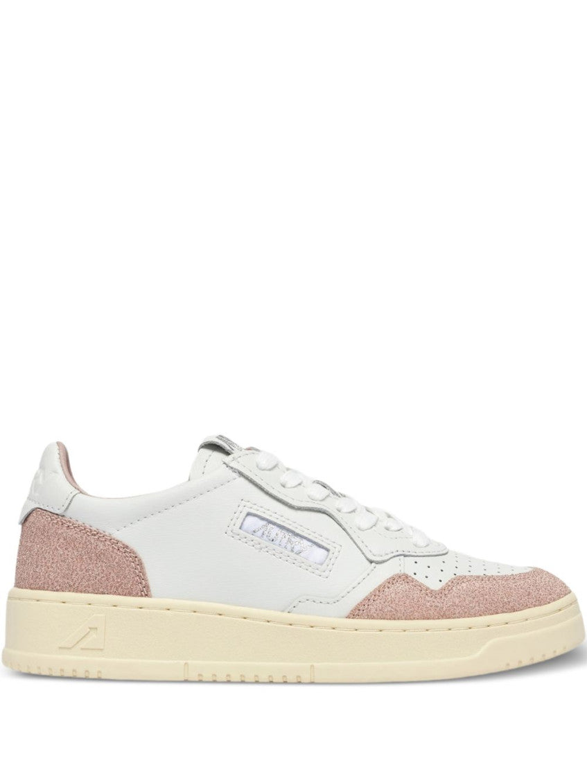 Pink Medialist Leather Sneakers 1