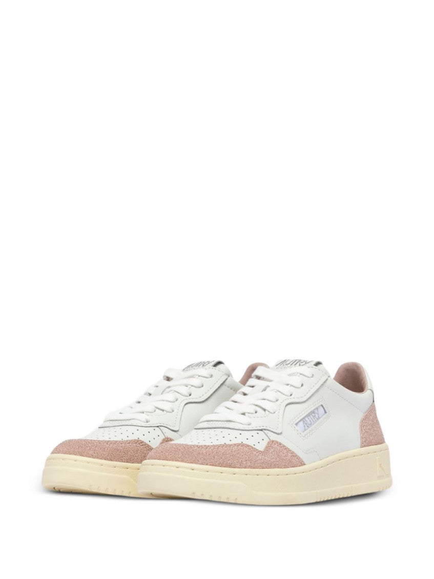 Pink Medialist Leather Sneakers 2