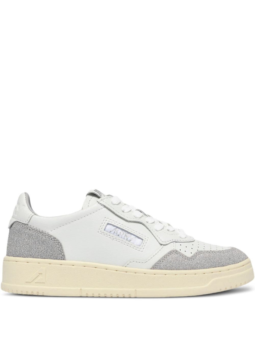 Grey Medialist Leather Sneakers 1