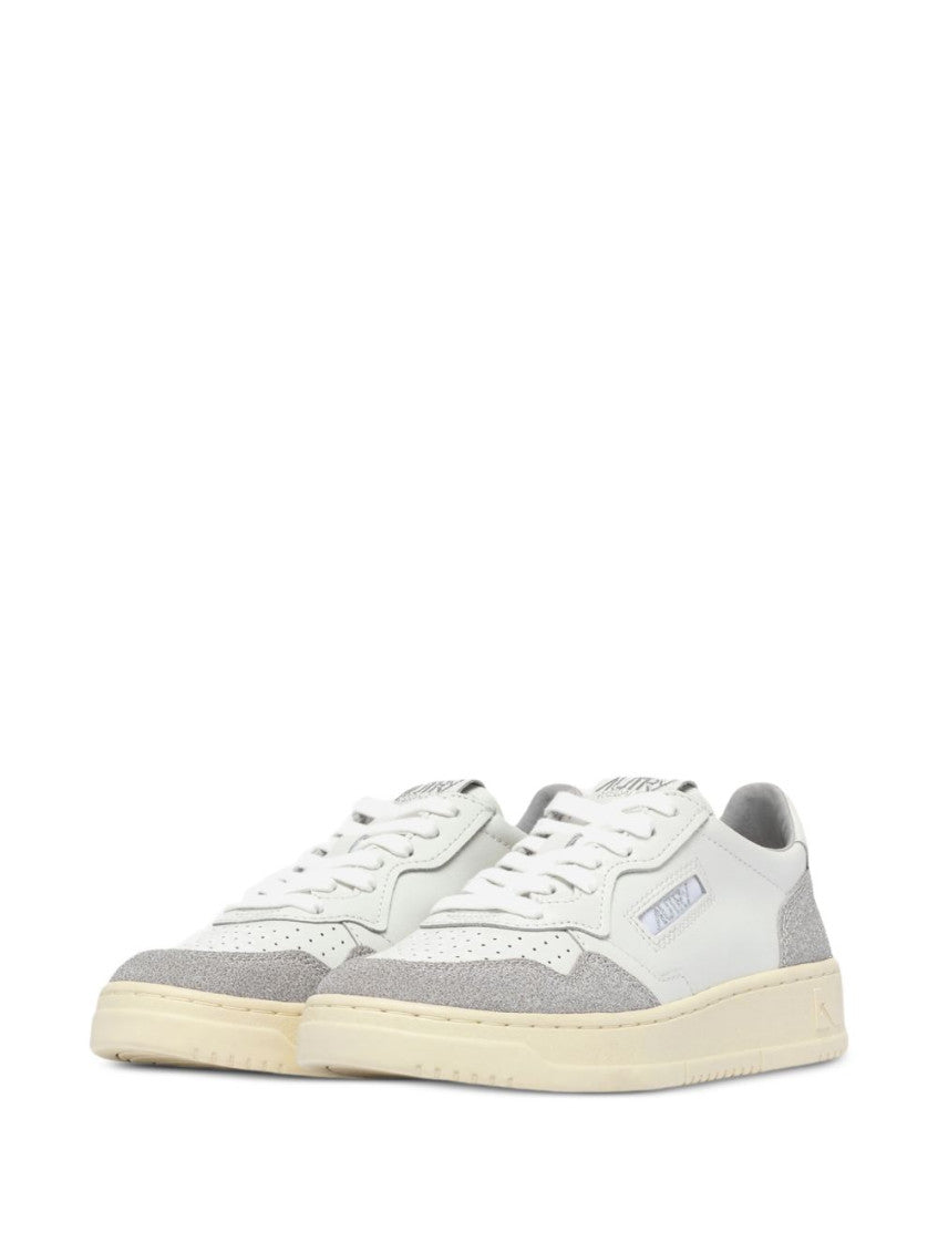 Grey Medialist Leather Sneakers 4