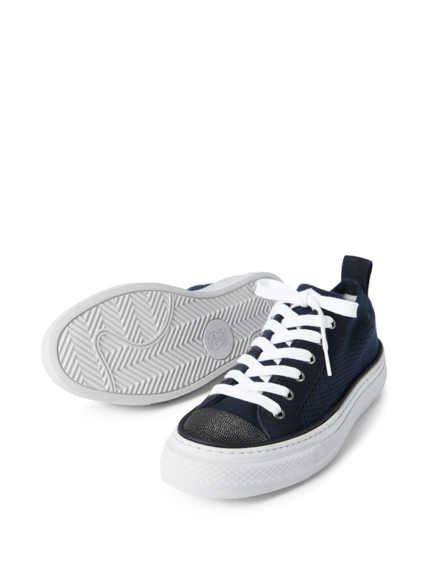 Blue Lace-up Sneakers 3
