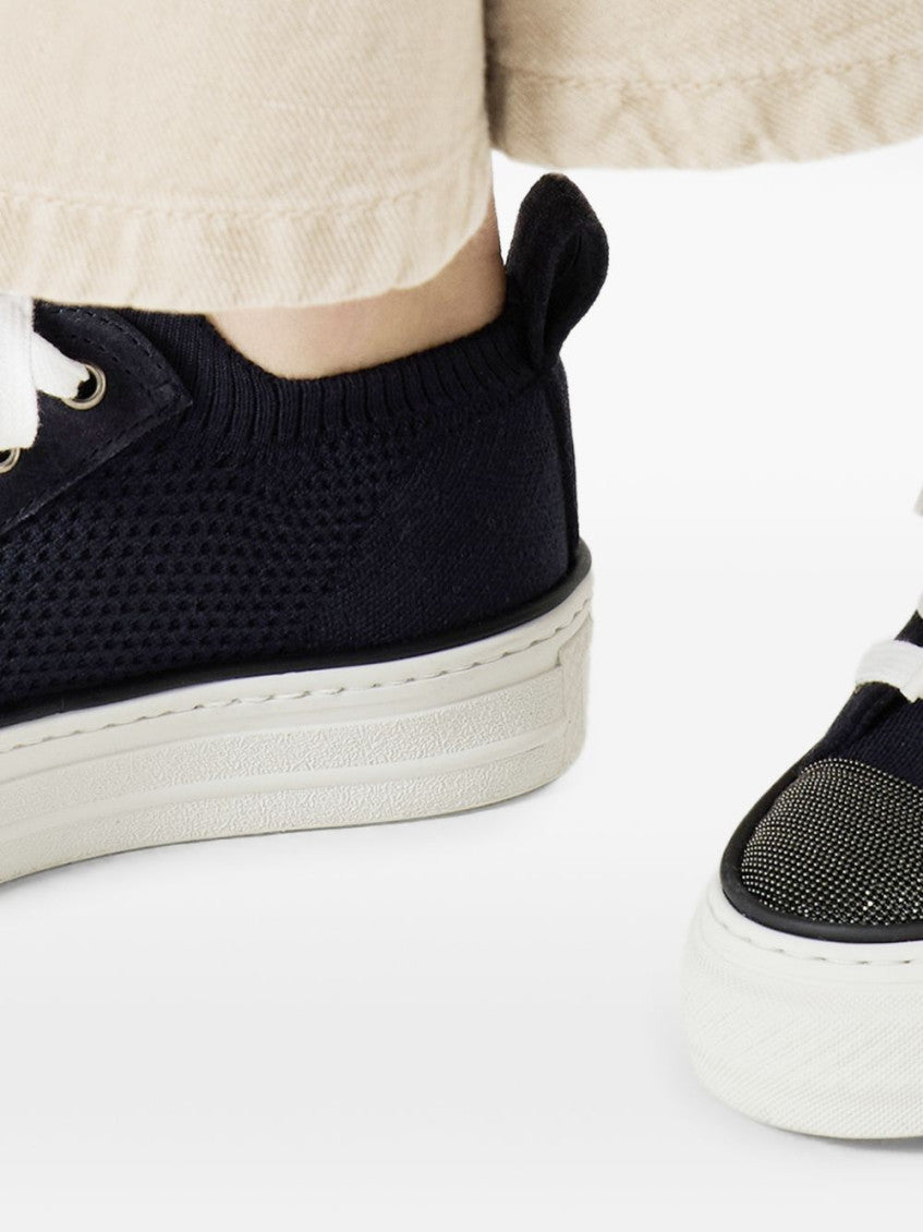 Blue Lace-up Sneakers 4
