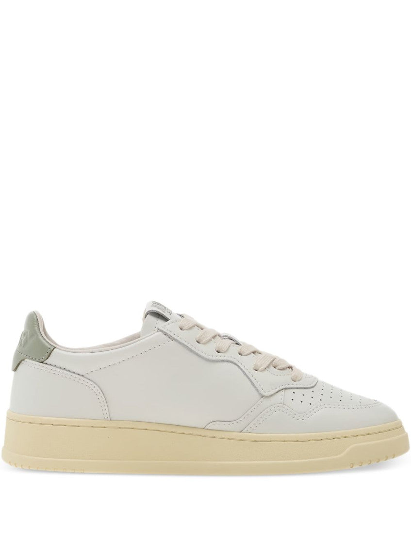White Leather Sneakers 1