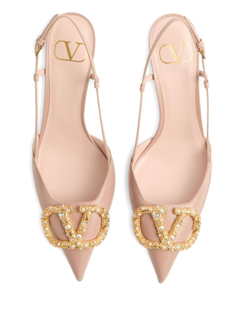 Pink VLogo Signature Pumps 2