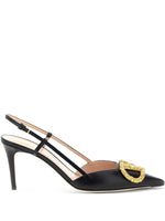 Black VLogo Signature Pumps 1
