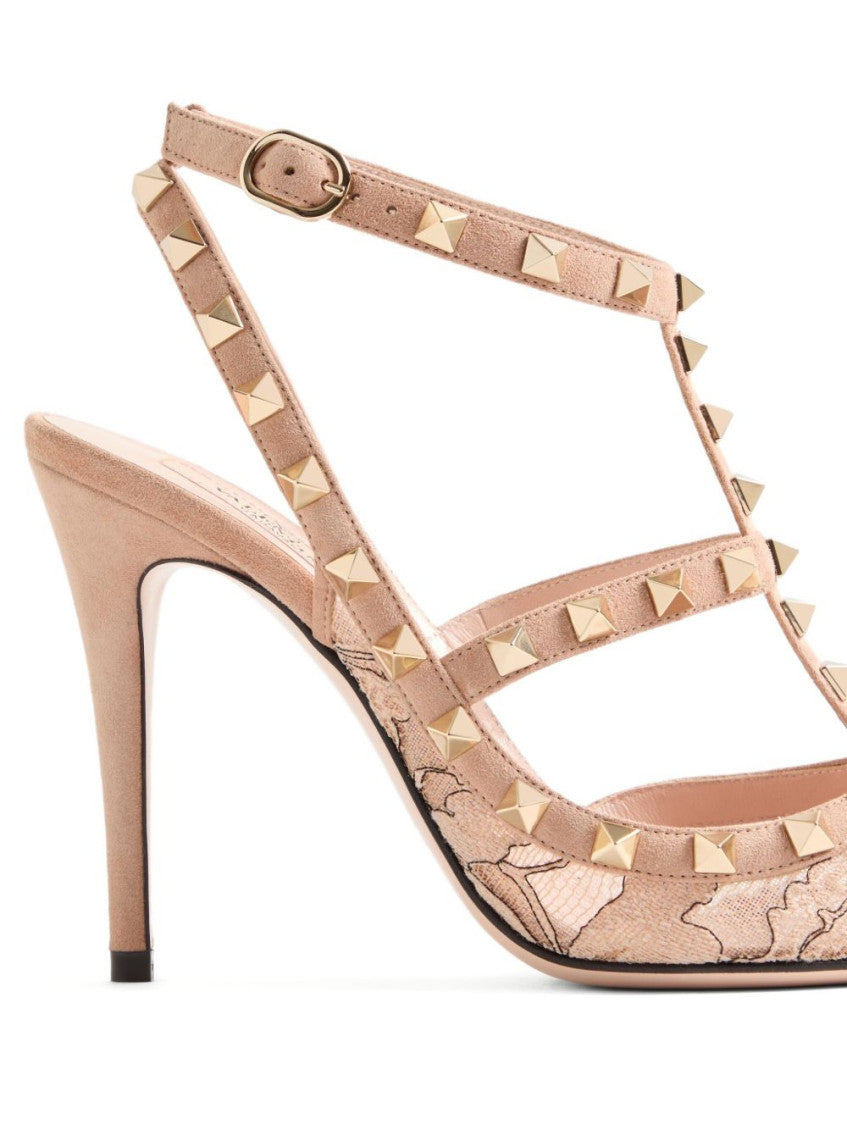 Light Pink Rockstud Pumps 2