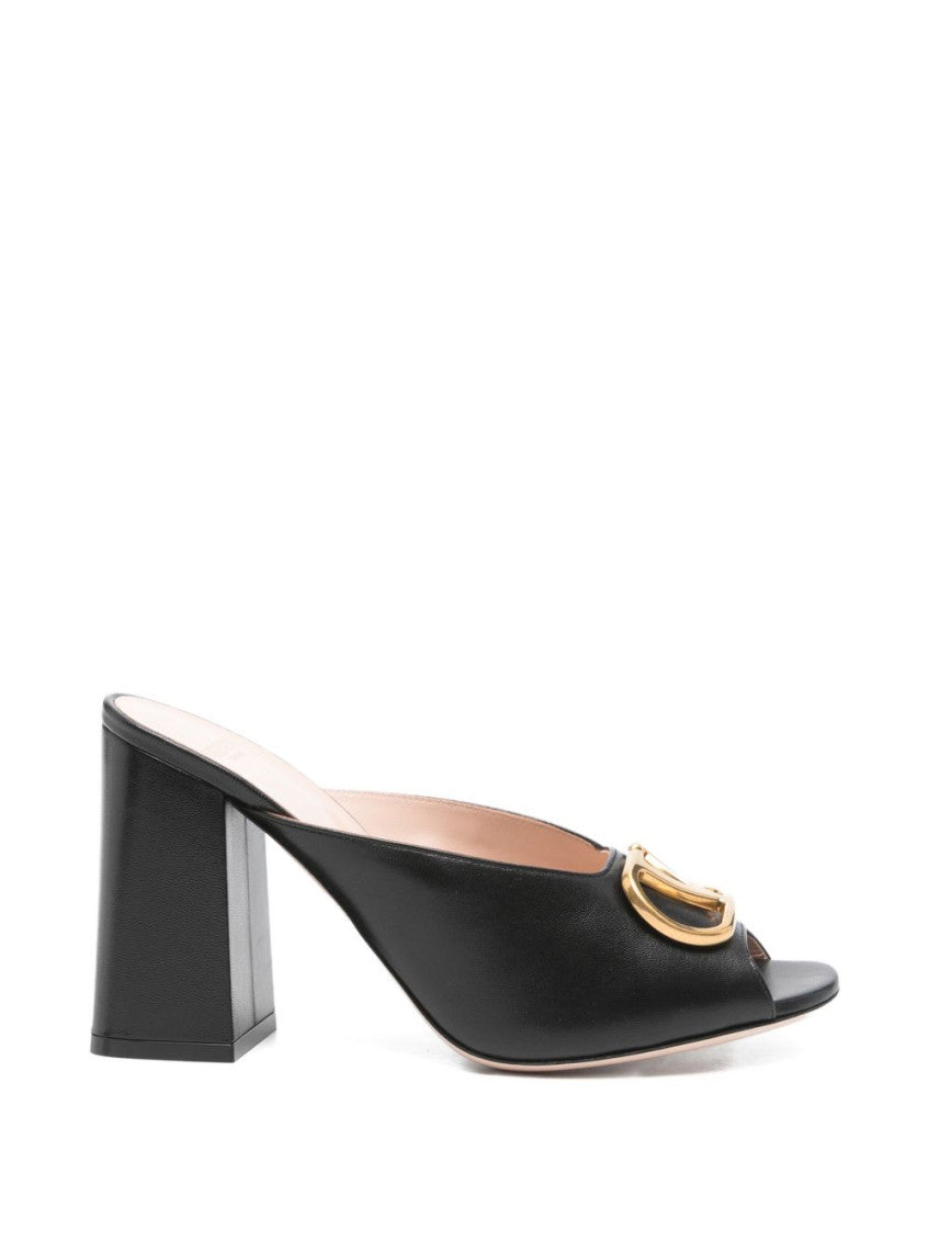 Black Logo Signature Heels 1