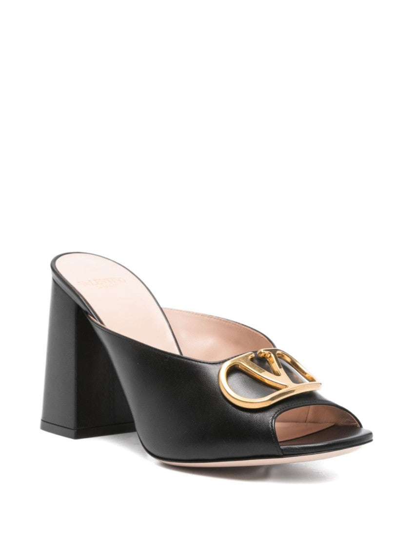Black Logo Signature Heels 3