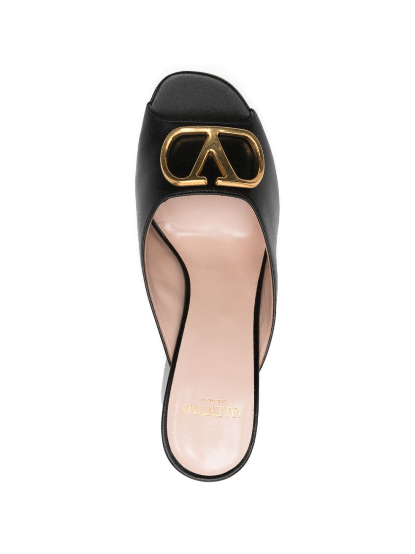Black Logo Signature Heels 4