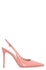 Pink Solid Pointed Toe Pumps 1
