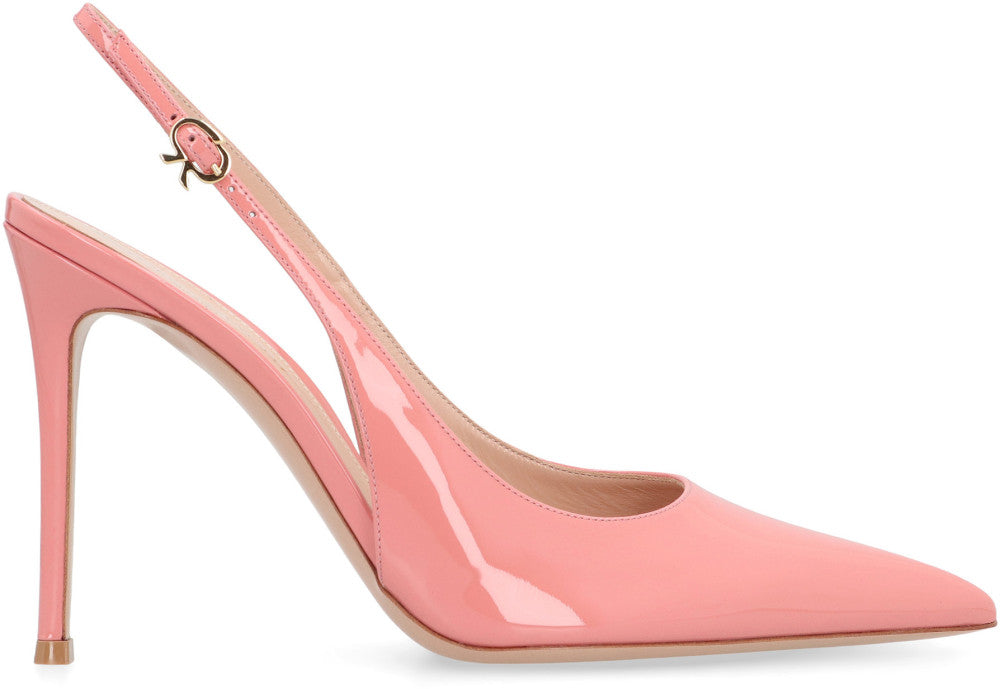Pink Solid Pointed Toe Pumps 2