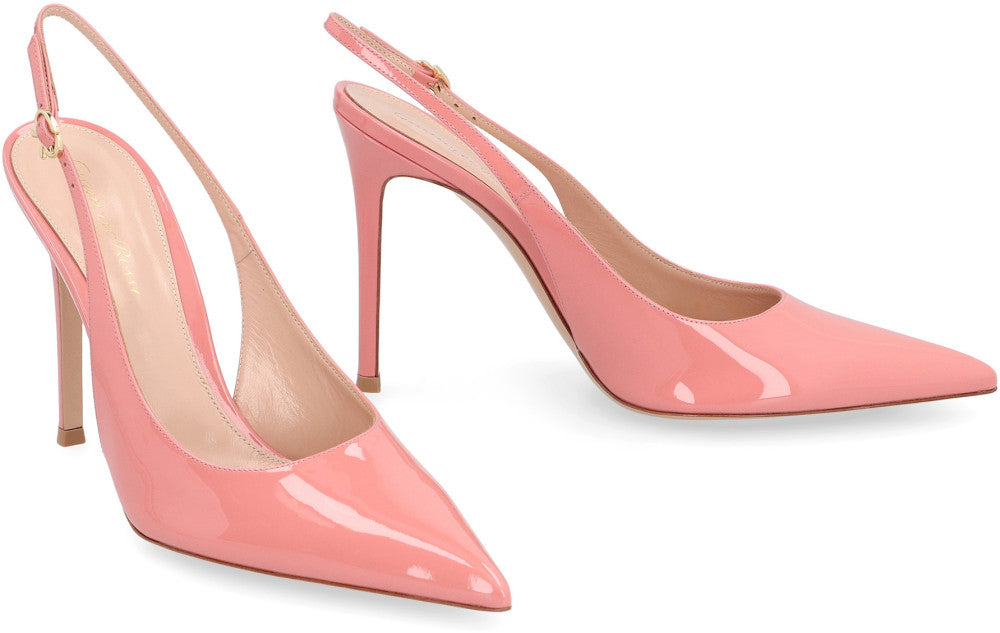 Pink Solid Pointed Toe Pumps 3