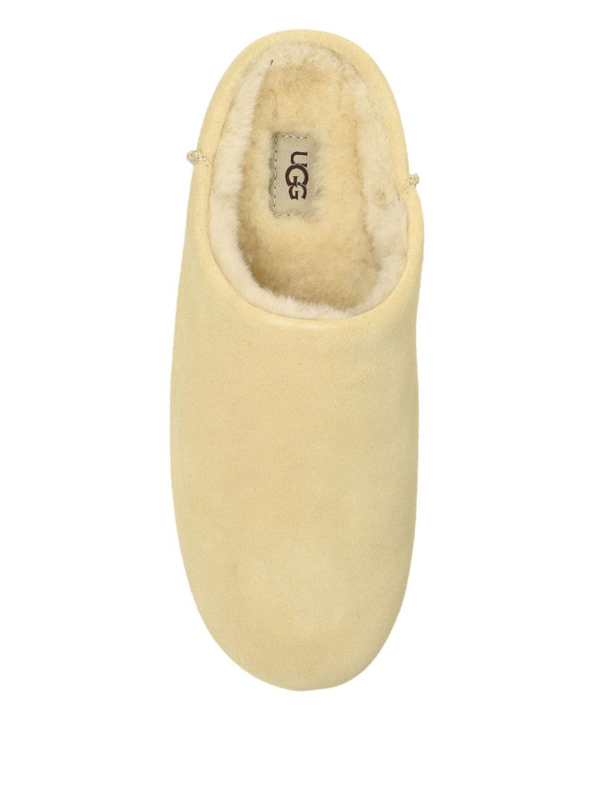 Beige Slip On Slides 3
