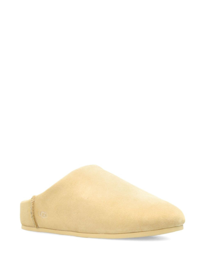 Beige Slip On Slides 4