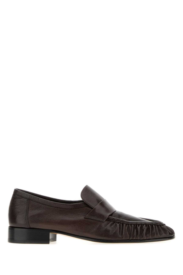 Brown Solid Loafers 1