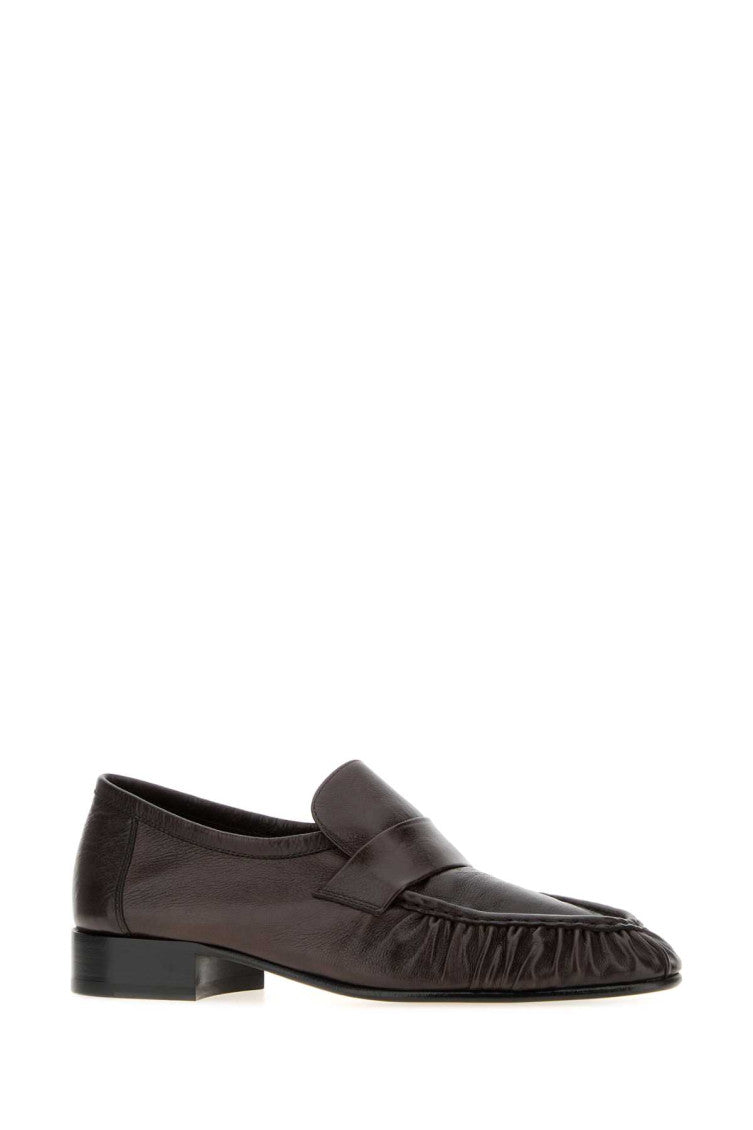 Brown Solid Loafers 2