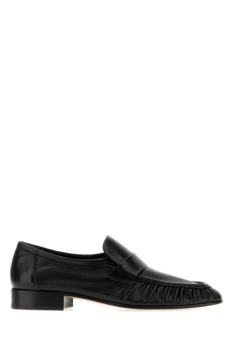Black Solid Loafers 1