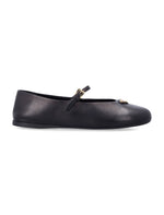Black Logo Ballet Flats 1
