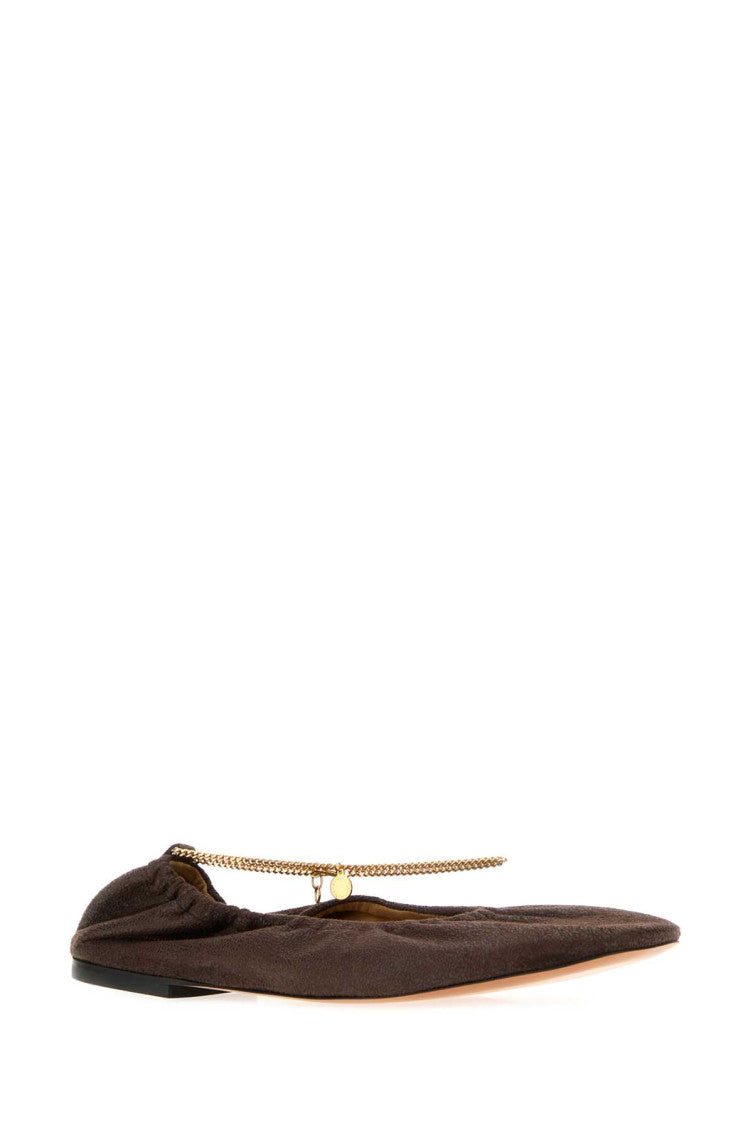 Brown Suede Ballet Flats 2