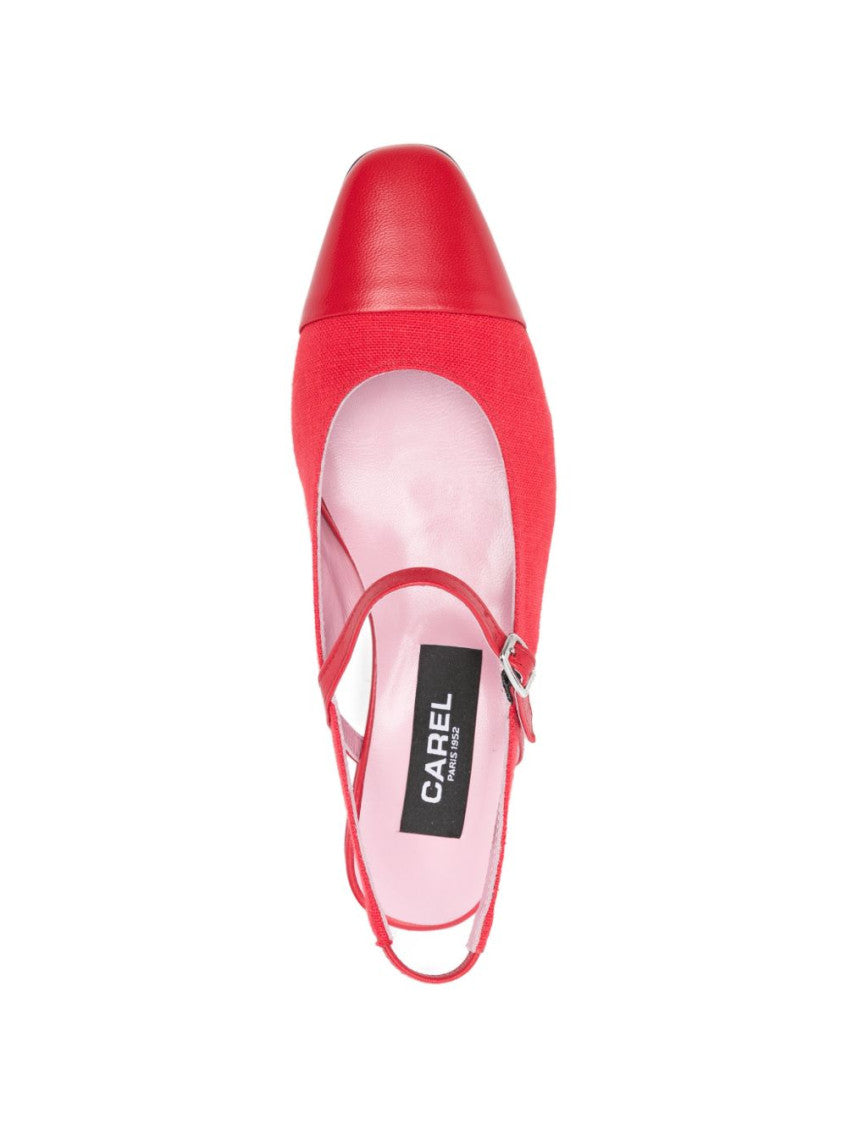 Red Slingback Ballet Flats 2