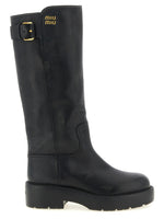 Black Logo Boots 1