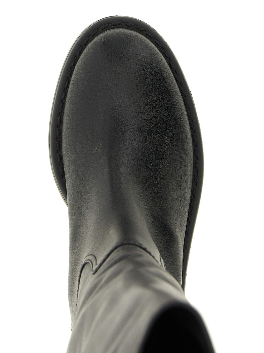 Black Logo Boots 4