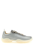 Grey Solid Bubble Sneakers 1