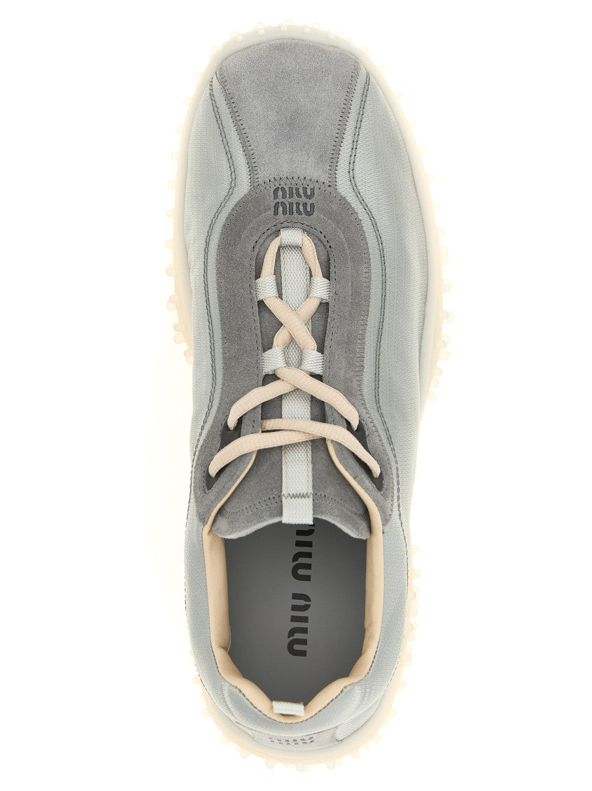 Grey Solid Bubble Sneakers 4