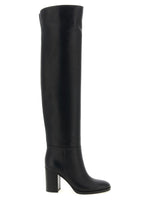 Black Solid Glove Boots 1