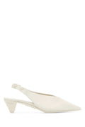 White Slingback Pumps 1