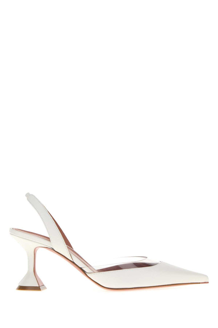 White Slingback Pumps 1