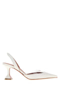 White Slingback Pumps 1